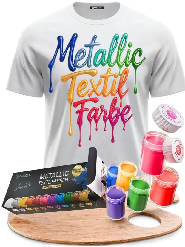 Textilfarbe Metallic von CreaTek